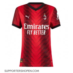 AC Milan Hemma Matchtröja Dam 2023-24 Kortärmad